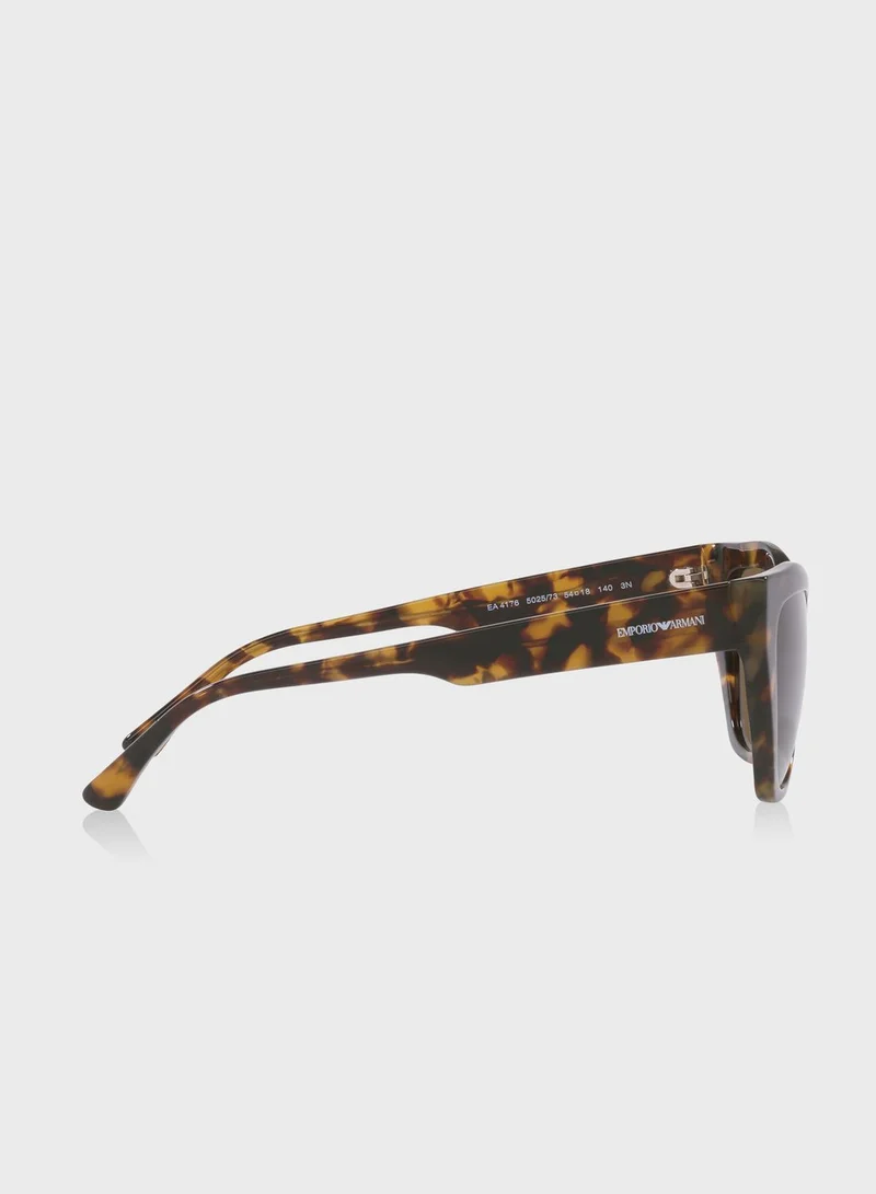 EMPORIO ARMANI 0Ea4176 Cat Eye Sunglasses