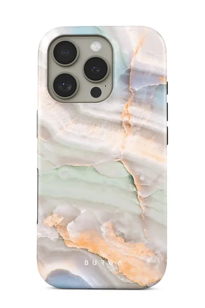 BURGA iPhone 16 Pro Case, 2 Piece Hard Shell + TPU Silicone Interior, Shock Absorption, All Port Accessible, Raised Bezel For Screen &amp; Camera Protection, Never Fading HQ Print,Pastel Hues