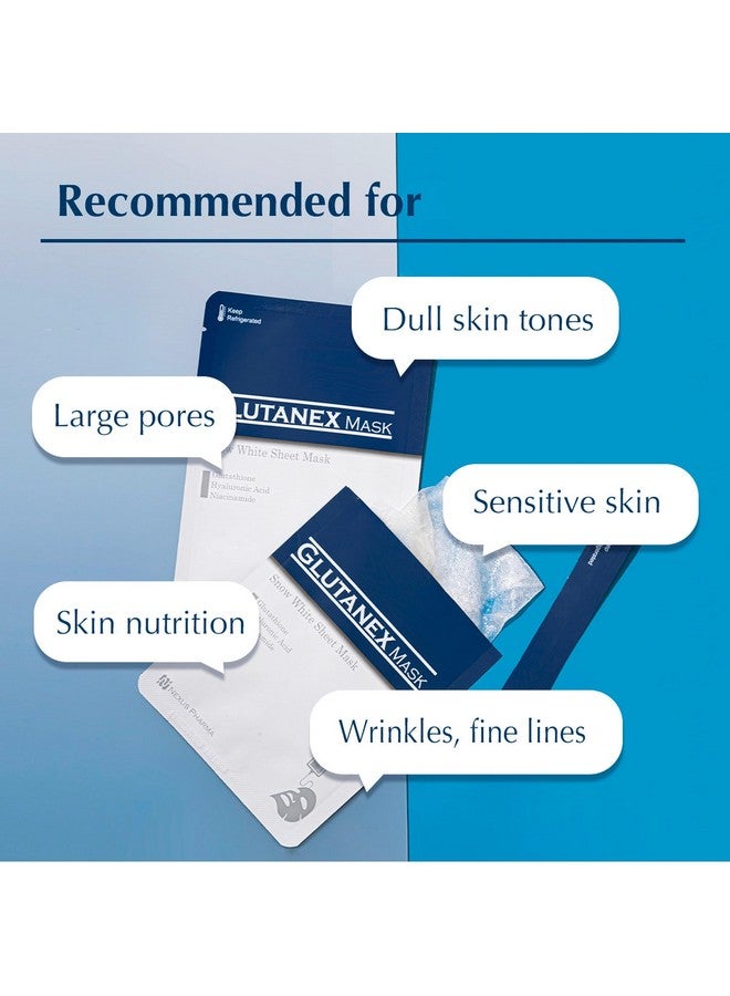 GLUTANEX Snow White Sheet Mask 15 Sheets Made In Korea - Image 5