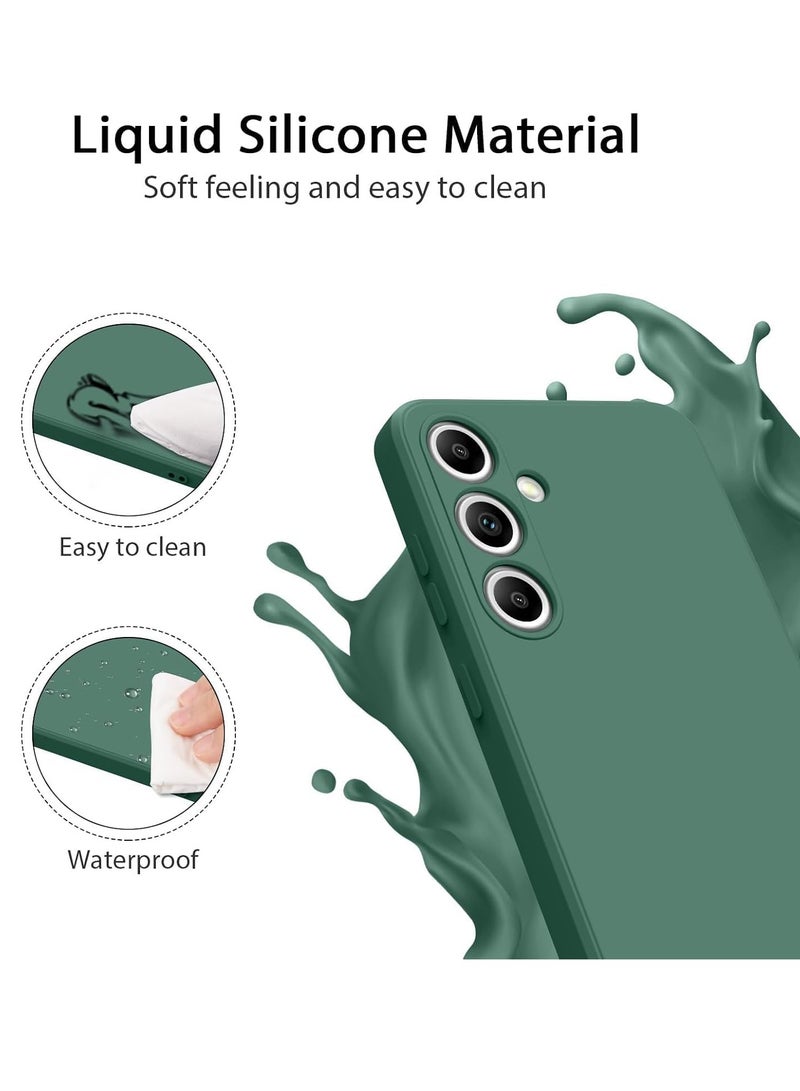 MIGOFAST Samsung Galaxy S24 FE 5G 2024 Premium Liquid Silicone Case Jelly Cover Green - Image 2
