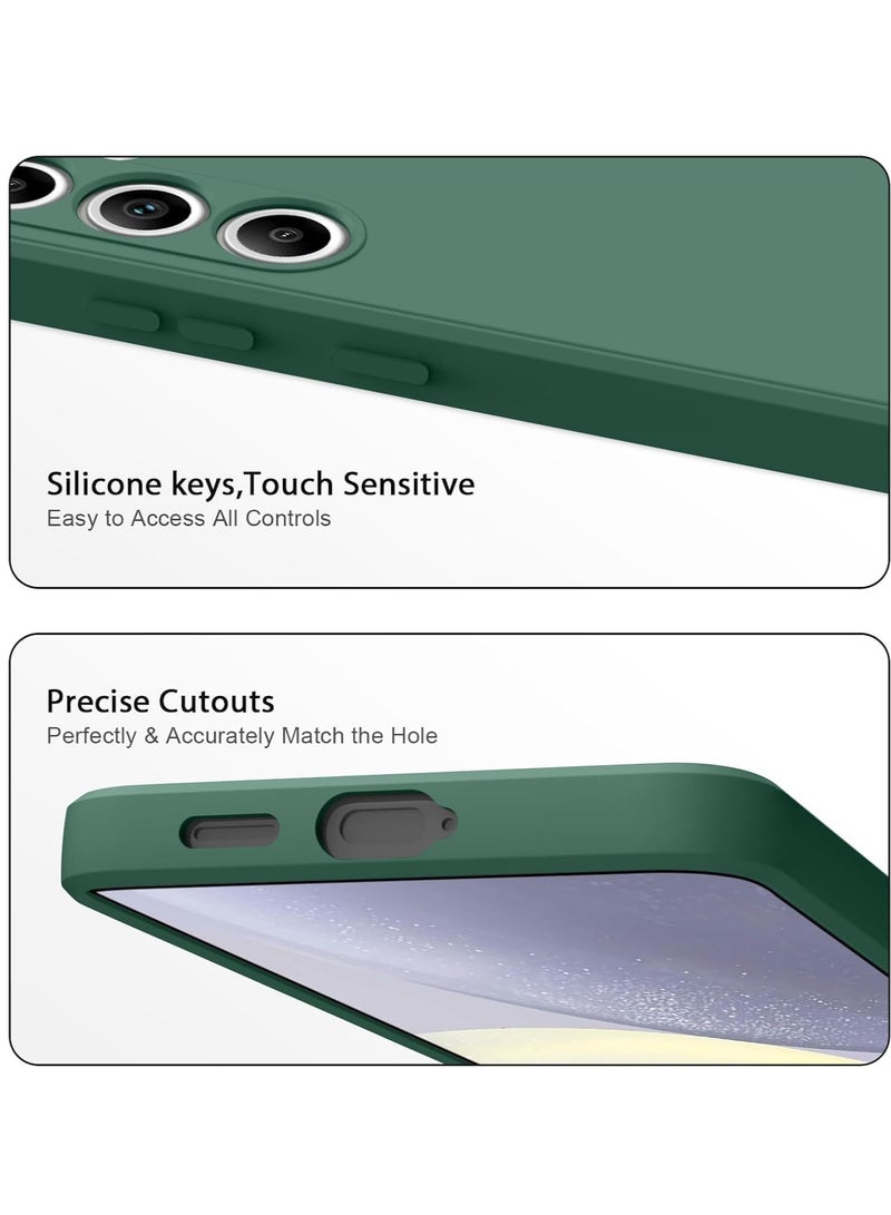 MIGOFAST Samsung Galaxy S24 FE 5G 2024 Premium Liquid Silicone Case Jelly Cover Green - Image 4