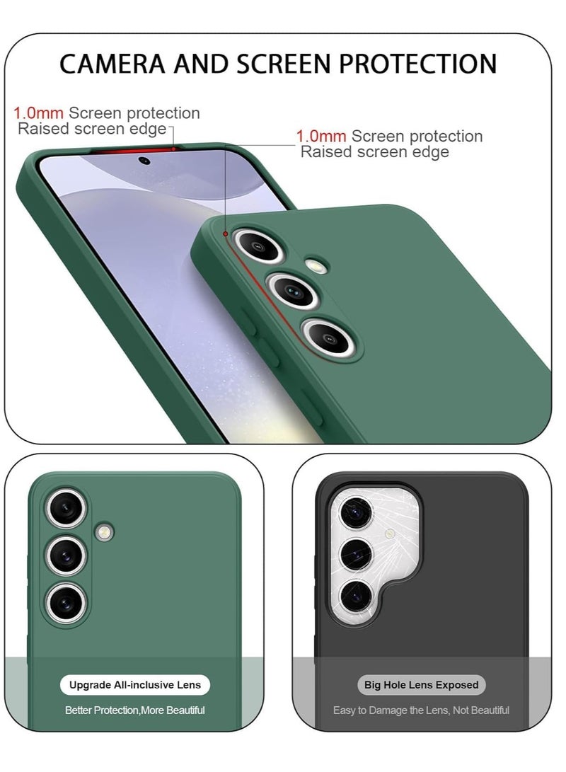 MIGOFAST Samsung Galaxy S24 FE 5G 2024 Premium Liquid Silicone Case Jelly Cover Green - Image 5