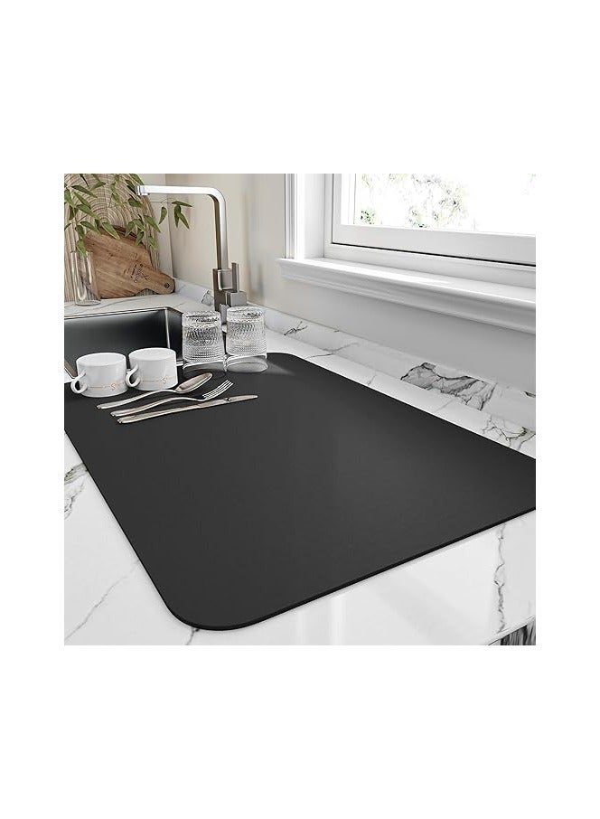 S2C Kitchen Mat,Dish Drying Mat,Anti Slip Coffee Mat, 3.5mm Thickness, High Absorbent Mat for Kitchen Counter, Kitchen Mats, Drying Mat Kitchen