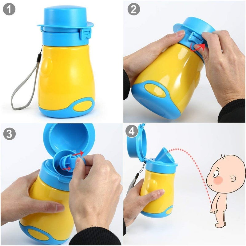 Suptikes Upgrade Baby Boy Portable Potty Emergency Urinal Toilet for Car Travel and Camping, Child Kid Toddler Pee Training Cup - Image 2