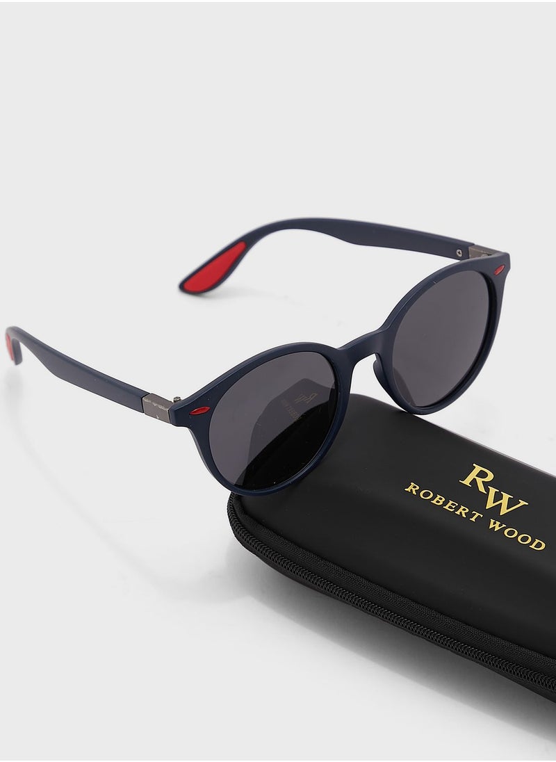 Robert Wood Polarized  Round Sunglasses  - Image 4