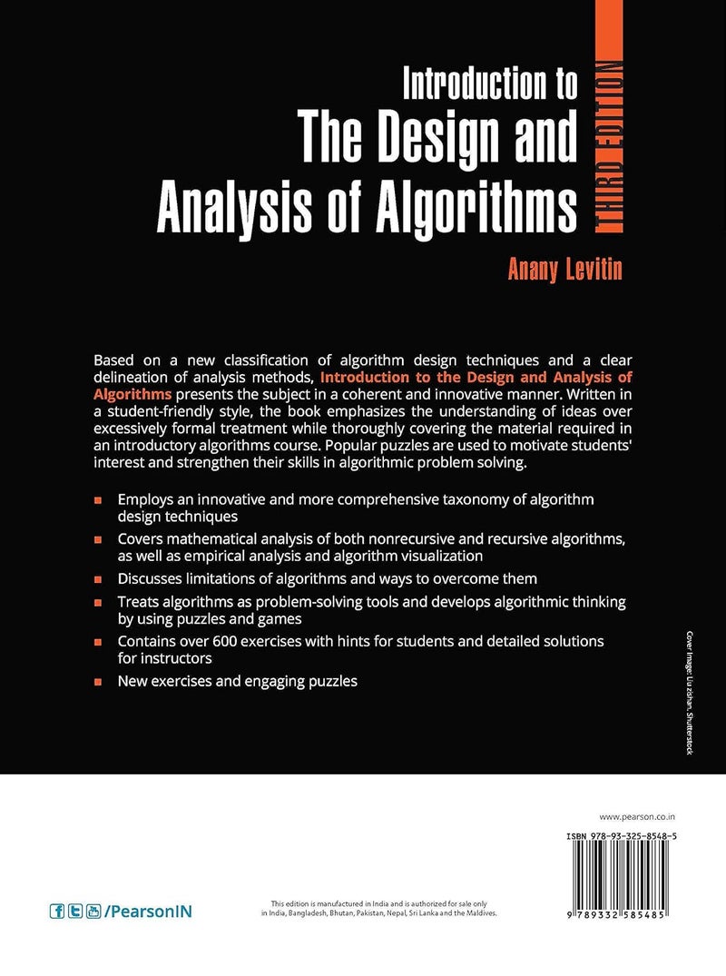 Introduction to the Design and Analysis of Algorithms, 3/e - Image 2