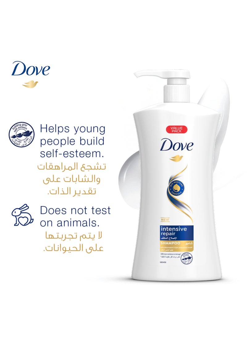 Dove شامبو إصلاح مكثف تالف لشعر يبدو صحيًا - Image 4