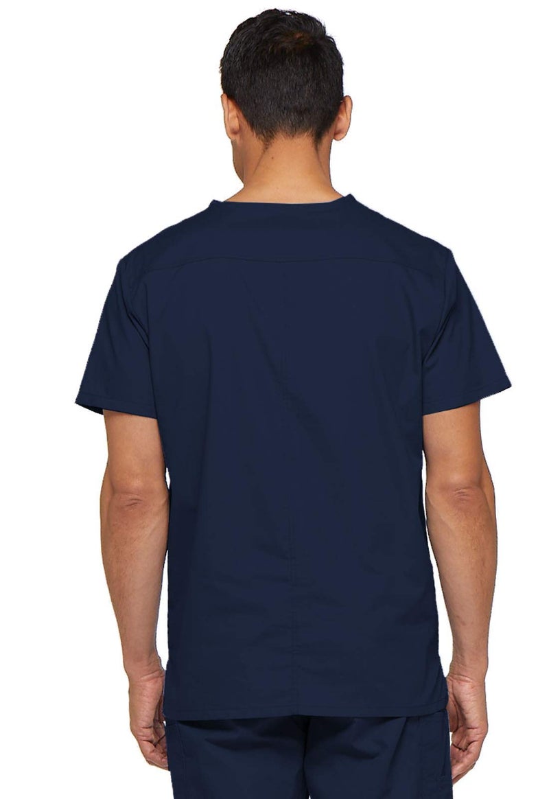 Dickies Unisex V-Neck Scrub Top, Navy, X-Large - Image 5