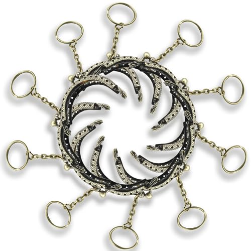 Moicstiy 10 PCS Kiss Clasp Lock Bronze Arch Purse Frame Metal Coin Frame Clasp with Key Ring for DIY Craft Bag Sewing - Image 2