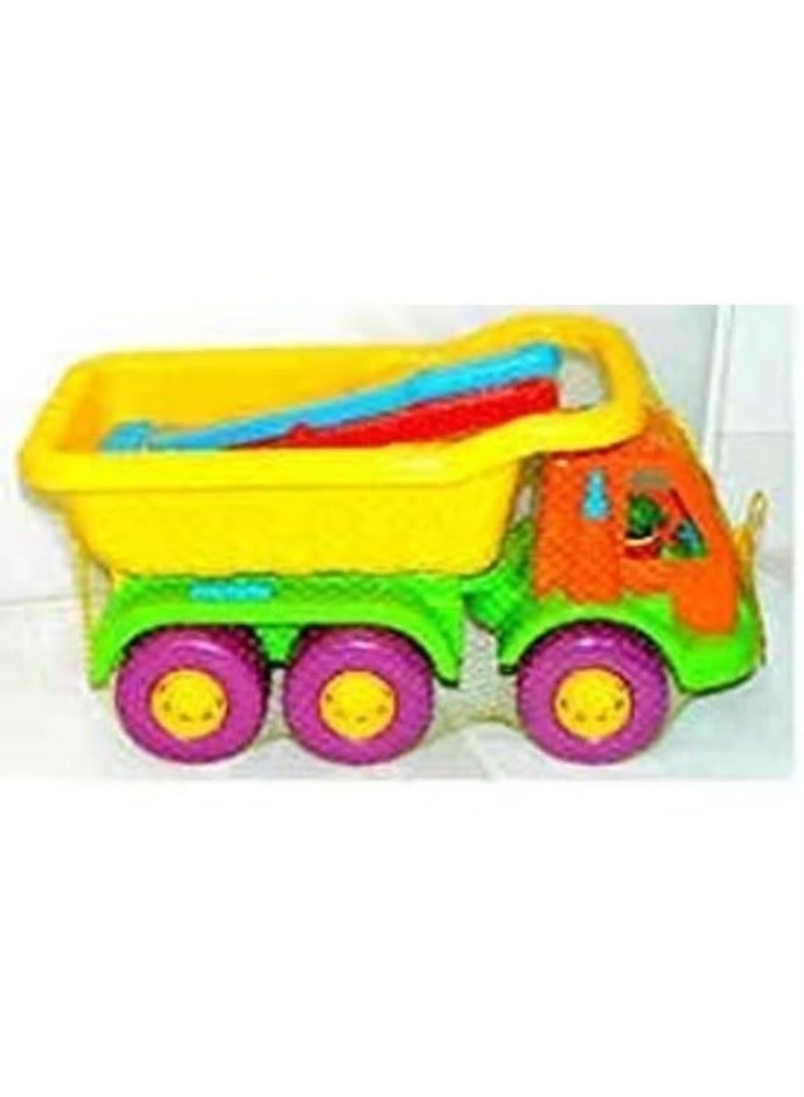 Trucks Construction Vehicles Toys Set for 1 2 3 Year Old Baby Toddlers Beach Dump Truck, Cement Mixer, Bulldozer, Tractor, - Image 3