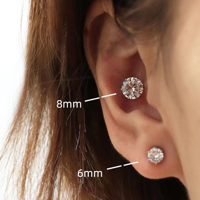 [Japanese Sales 999] Flash Strong Magnetic Men'S Flash Drill Zircon Magnetic Ear Nail Ear Clip Ear Nail Female Ear Bone Clip Personality - Image 1