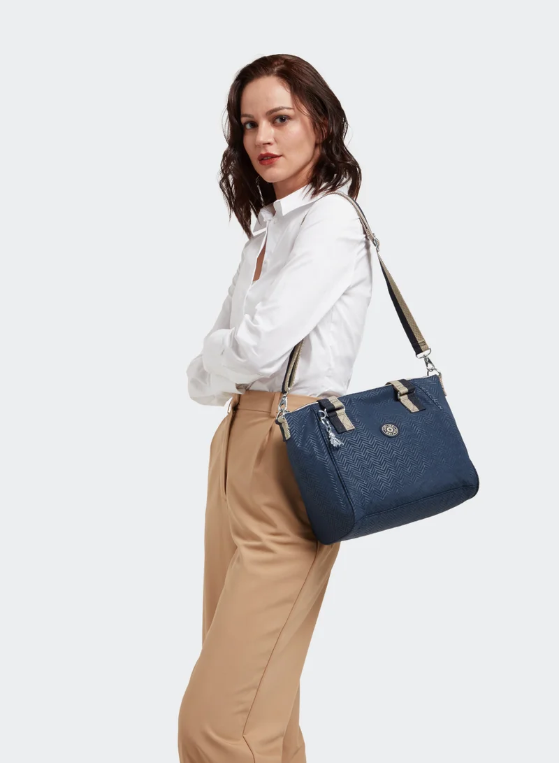 kipling Asseni S Small Tote (With Removable Shoulderstrap) Bags Endless Bl Emb,For Women