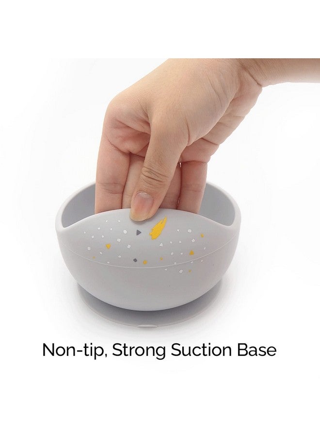 ORIBEL Baby Bowl & Spoon Set|Self Feeding Utensils Set with Suction Bowl and a Spoon| Made with 100% Food Grade Silicone| Easy to Clean| Dishwasher Safe - Image 3
