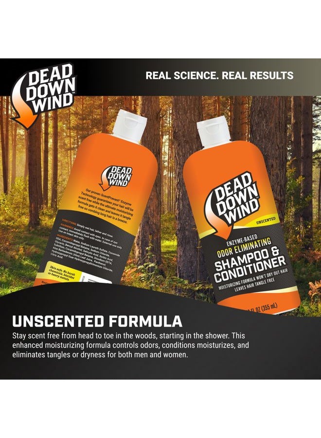 Dead Down Wind Shampoo & Conditioner, Unscented 12 oz - Image 4