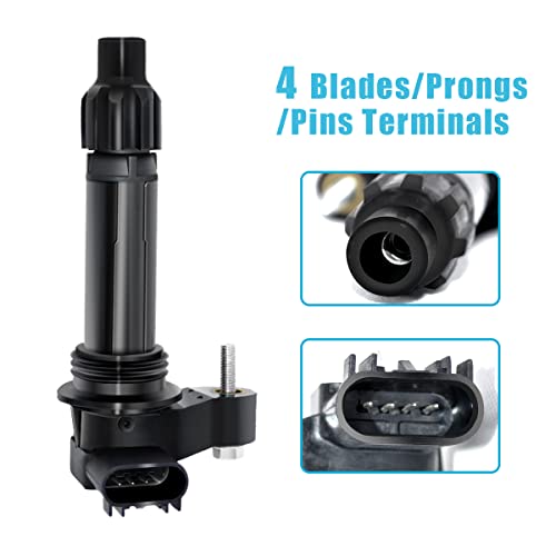 MAS Set of 6 Ignition Coils Pack&Platinum Spark Plugs Compatible with Saturn Outlook Buick Enclave Chevrolet Caprice Traverse Cadillac CTS SRX GMC Replacement for UF569 ‎C1555 5C1612 - Image 3