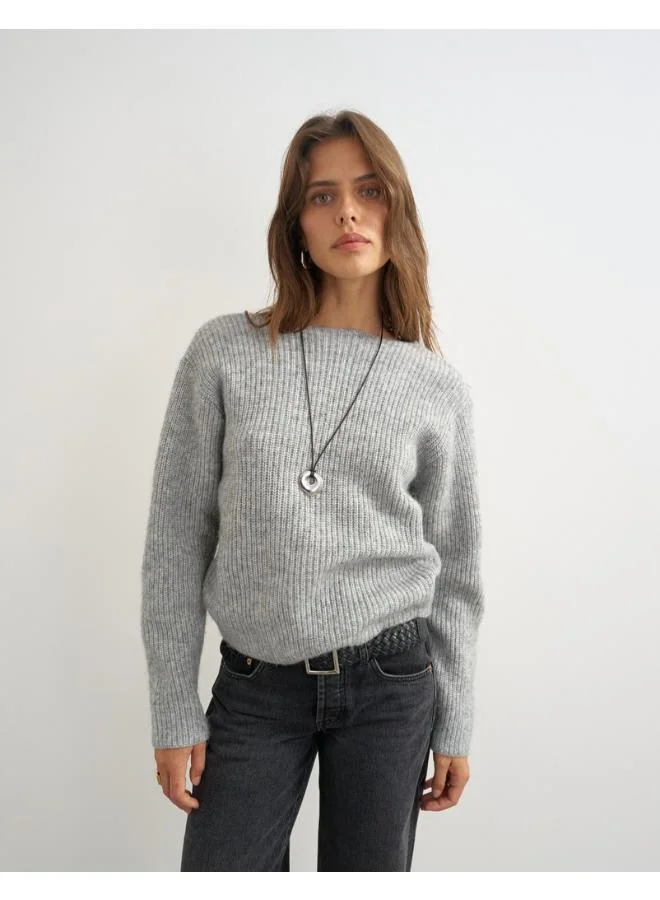 Topshop Knitted Knot Back Jumper
