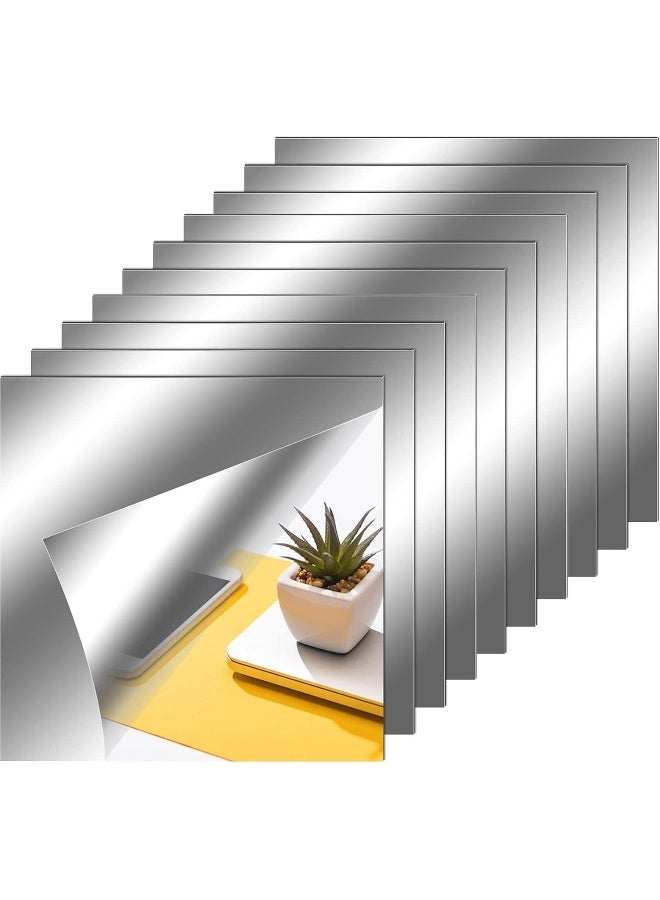 Flexible Mirror Sheets Self Adhesive Non Glass Mirror Tiles Mirror Stickers for Home Wall Decor