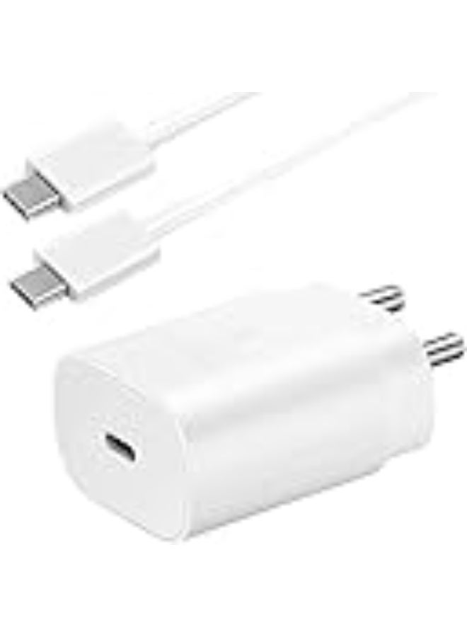 Lynacz Original Original 25W Charger for Samsung M12 4G (New Model*White) With Warranty - Image 2