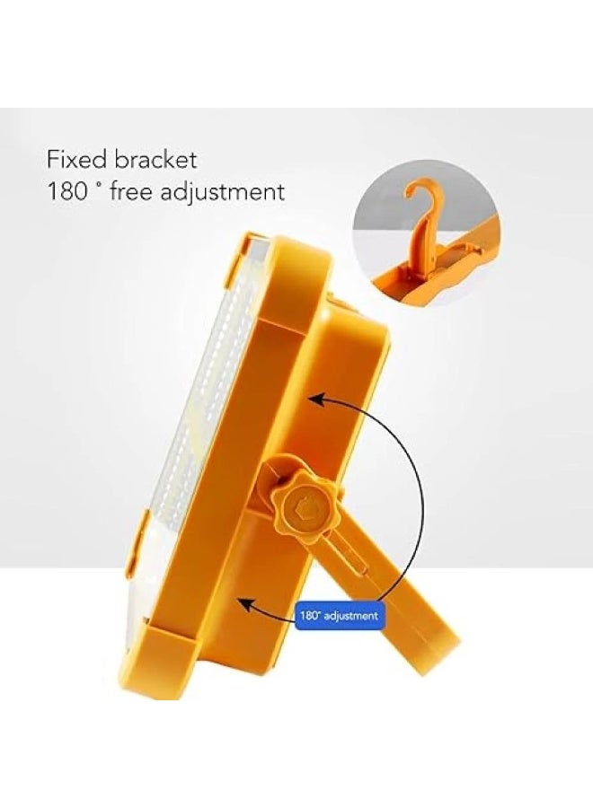 كشاف LED مصباح متنقل عملى محمول للتنقل يعمل بالطاقة الشمسية للتخييم والطوارئ , قابل لاعادة الشحن, عالي السطوع , للتعليق في موقع العمل والمراب وانقطاع الطاقة في حالات الطوارئ والتخييم وبفتحة USB , مصباح العمل قابل للشحن IP66، مع إضاءة LED قابلة للتعديل للاستخدام في الهواء الطلق خلال التخييم وحالات الطوارئ وإصلاح السيارات. - Image 5