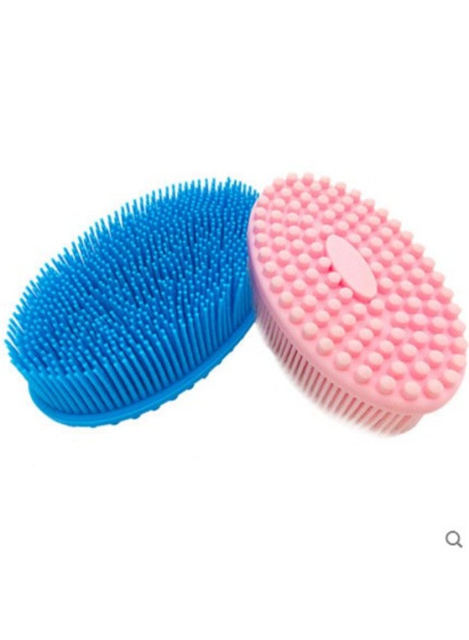 Sensory Training Tactile Brush Baby Massage Brush Bath Bath Brush Baby Shampoo Brush Caesarean Section Kidsren's Massage Brush-Color:Blue - Image 1