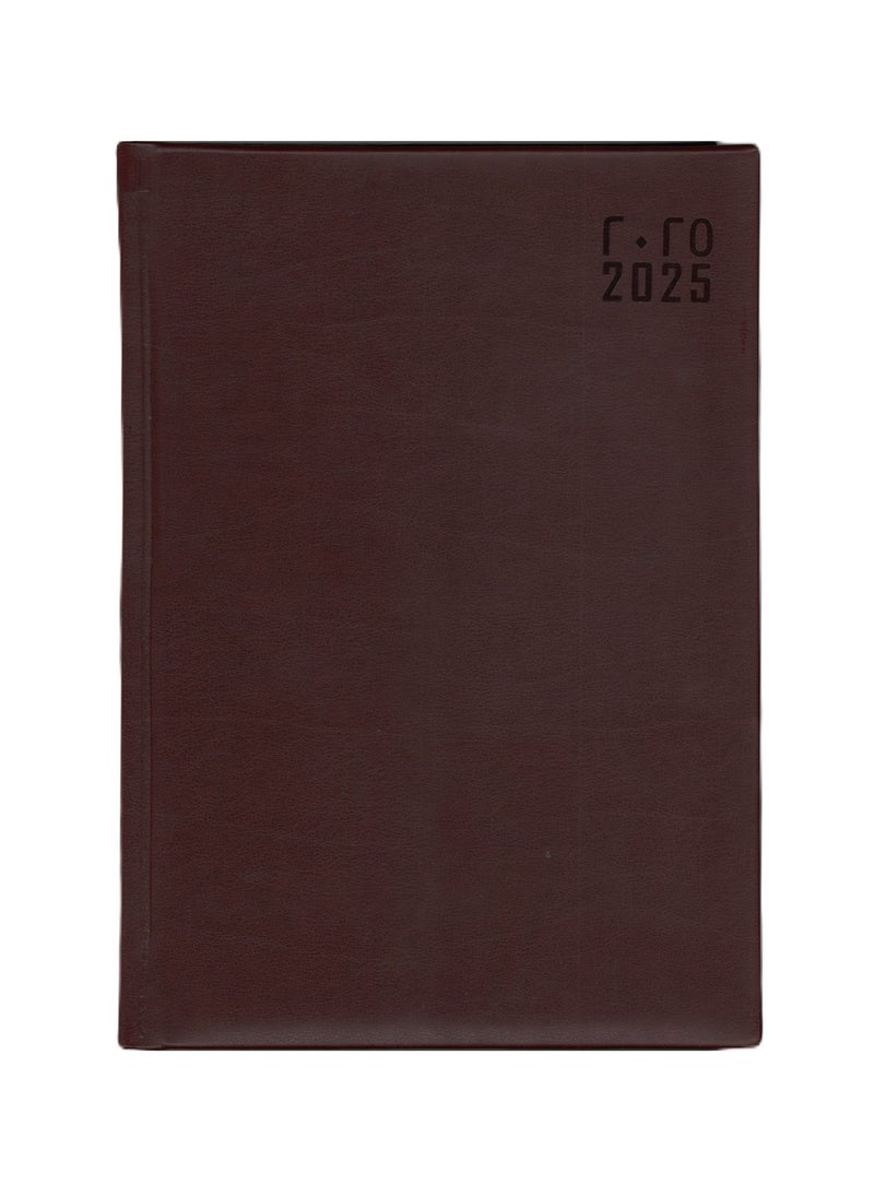 Psi 2025 Executive Diary With Brown PU Cover A5 Size  - Image 3