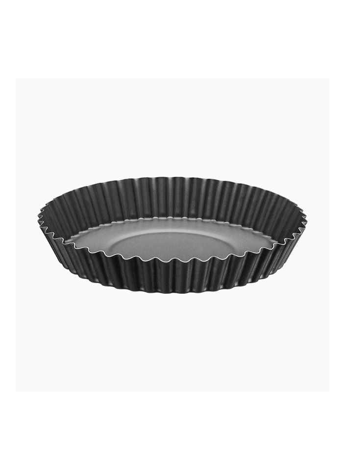 TRAMONTINA Since 1911,Made in Brazil- Brasil 24cm 1.4L Graphite Aluminum Tart Mold with Interior and Exterior Starflon Max PFOA Free Nonstick Coating - Image 1