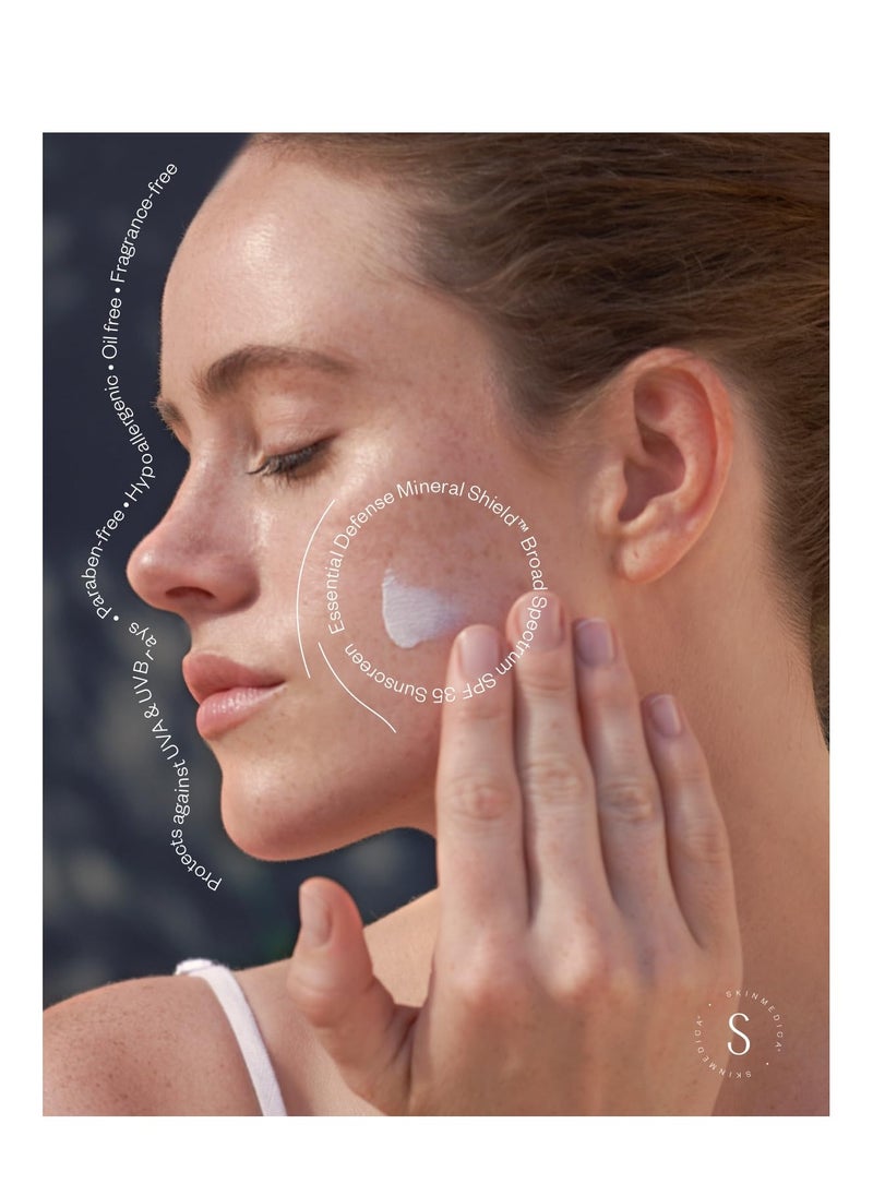 Skinmedica SkinMedica Essential Defense Mineral Shield SPF Sunscreen for Face. This Lightweight, Facial Sunscreen is Ideal for Oily and/or Combination Skin, 1.85 Oz  - Image 5
