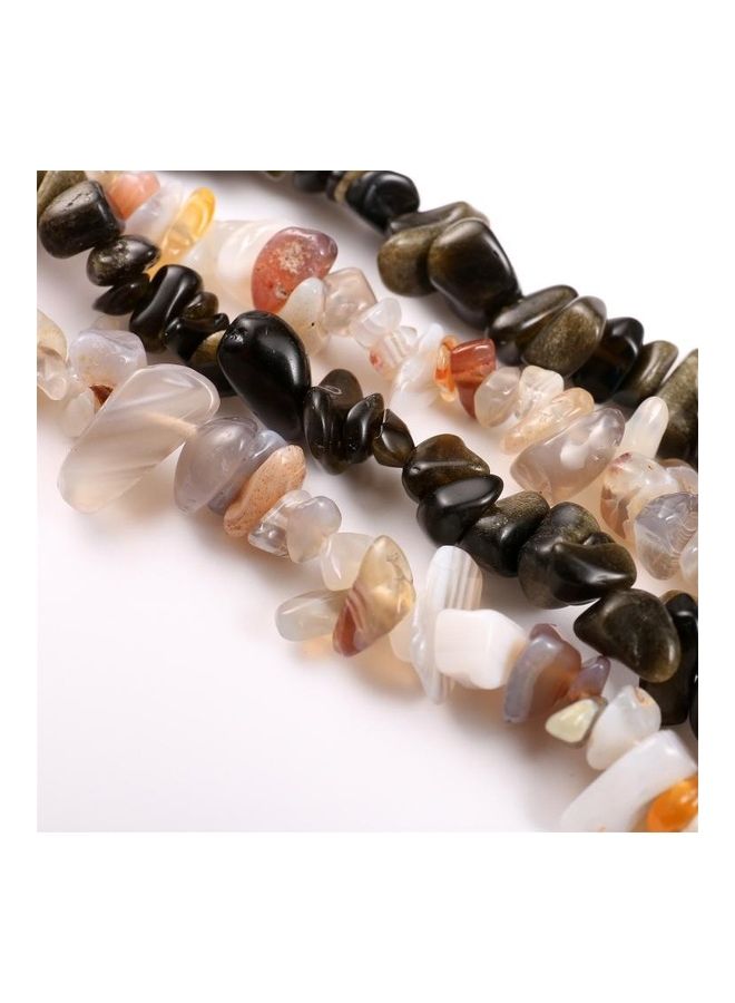 NIBEMINENT Natural Stone Watchband for Apple Watch 5/4/3/2/1 42-44mm Boss Agate - Image 4