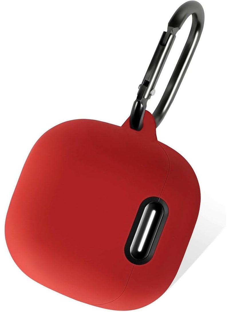 Shockproof Silicone Case for Anker Soundcore Liberty 4 NC, Lightweight Protective Earbuds Cover, Soft Anti-Scratch Skin with Keychain for Anker Soundcore Liberty 4 NC Wireless Earphones – Red - Image 1