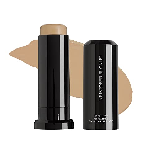 KRISTOFER BUCKLE Triplicity Perfecting Foundation Stick 04 oz Primes Skin Provides Buildable Coverage Has A SoftFocus Effect Tan - Image 5