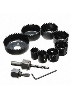 Inditrust Inditrust 11 pc wood hole saw cutting set kit 11 pc Hole saw set for cutting smooth clean accurate holes Rotary Bit Set 8 Bits  - Image 3