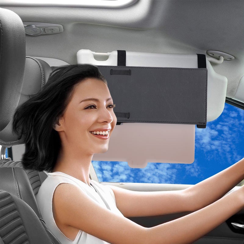 🚗 امتداد واقي شمس قابل للتعديل للسيارة مزود بستم قابلة للسحب لحجب الوهج وأشعة الشمس - Image 2