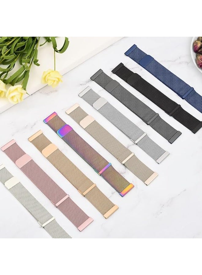 سوار ساعة معدن سريع الفك 22 ملم للرجال والنساء، متوافق مع ساعة هواوي /GT2 / GT2 PRO / GT Runner / GT3 / GT3 Pro / GT4 / GT4 Pro / GT1 مقاس 46 مم سوار معصم مغناطيسي معدن من فولاذ مقاوم للصدأ لساعة 22 ملم_ فضي - Image 4