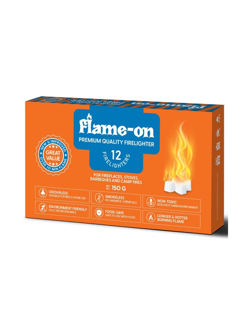 فلايم-أون مكعبات إشعال النار 12 قطعة - Image 1