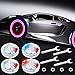 Frienda Frienda Hub Lamp Cap Lights Car Wheel Lights Car Solar Tire Wheel Lights Solar Energy Flashing Lights for Vehicles Car  - Image 2