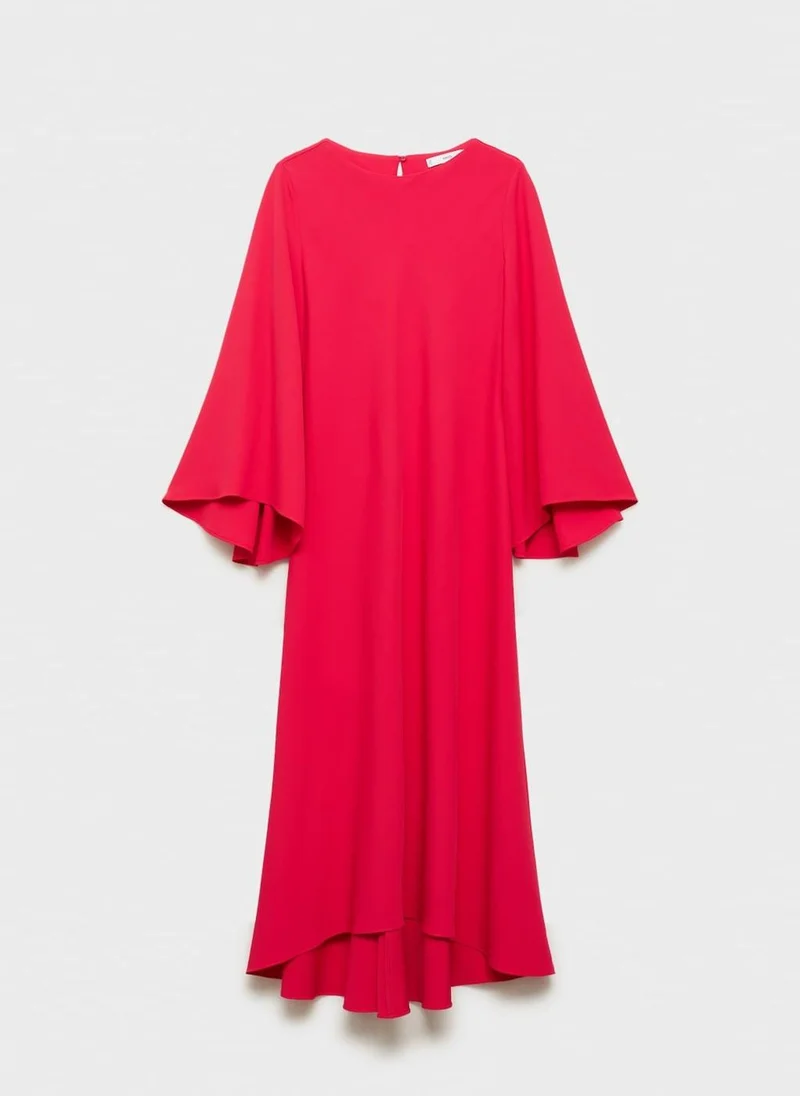 مانجو Long Flared Sleeve Dress