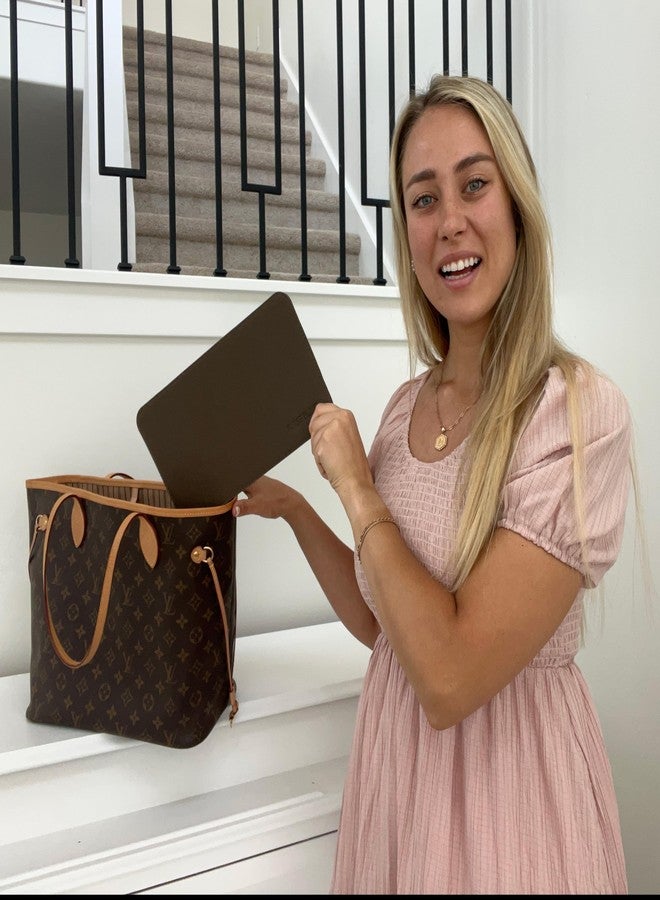 Purse Bling قاعدة تشكيل حقيبة سبيدي 30 من بيرس بلينغ، قاعدة تشكيل حقيبة بنية اللون لحقائب LV سبيدي وغيرها من حقائب LV، مصنوعة من الجلد النباتي (بني، سبيدي 30) - Image 3