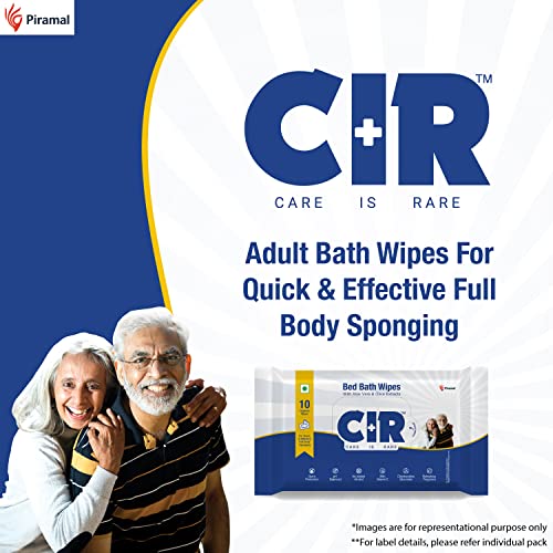 CIR Soft Body Cleansing Wet Bed Bath Wipes for Adults | Body Sponging | Extra Large, 10 Wipes/Pack (Pack of 9), 90 Wipes, White, One Size - Image 2