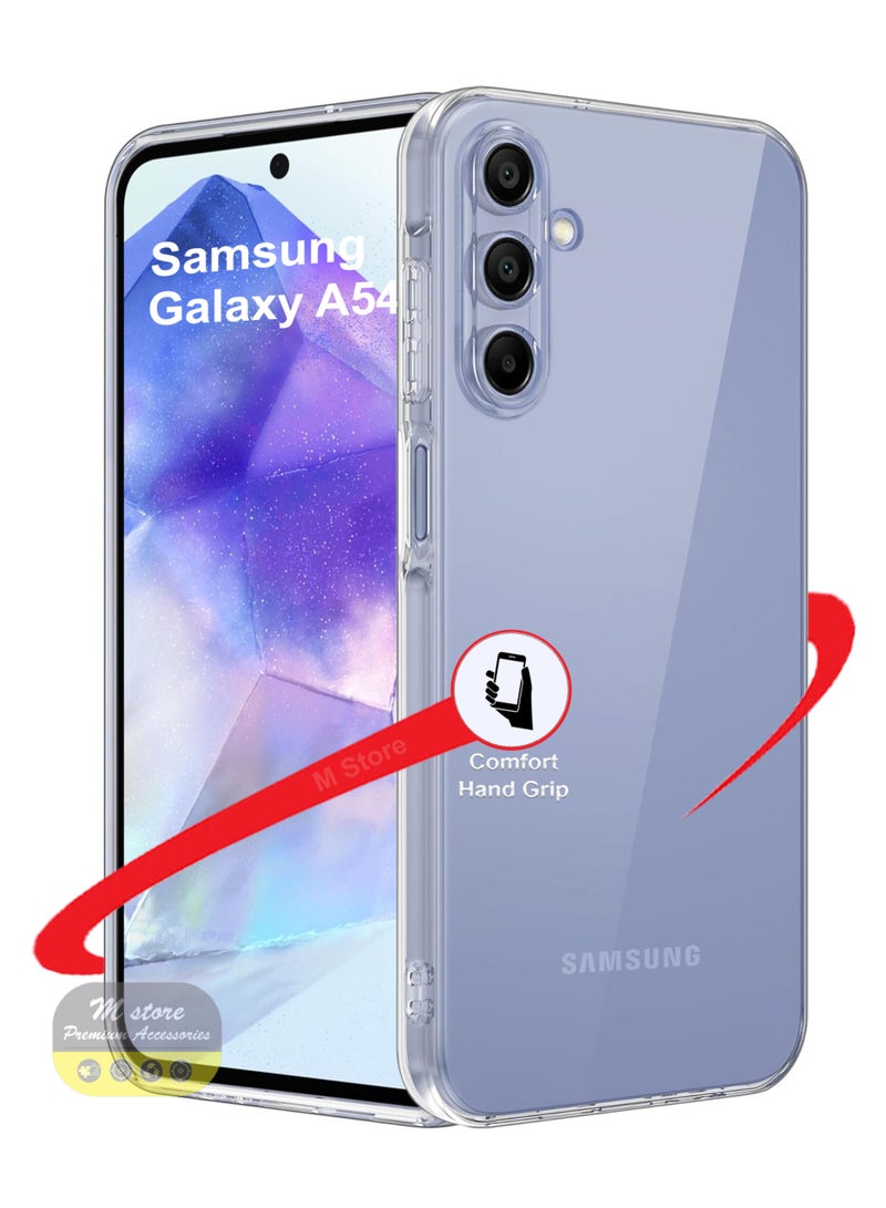 For Samsung Galaxy A54 5G Shock Proof Case Cover - Ultra Clear, Durable & Accurate Cut-outs - Scratch, Dust & Smudge Protection - Clear Silicon Back Cover for Samsung Galaxy A54 5G - Image 1