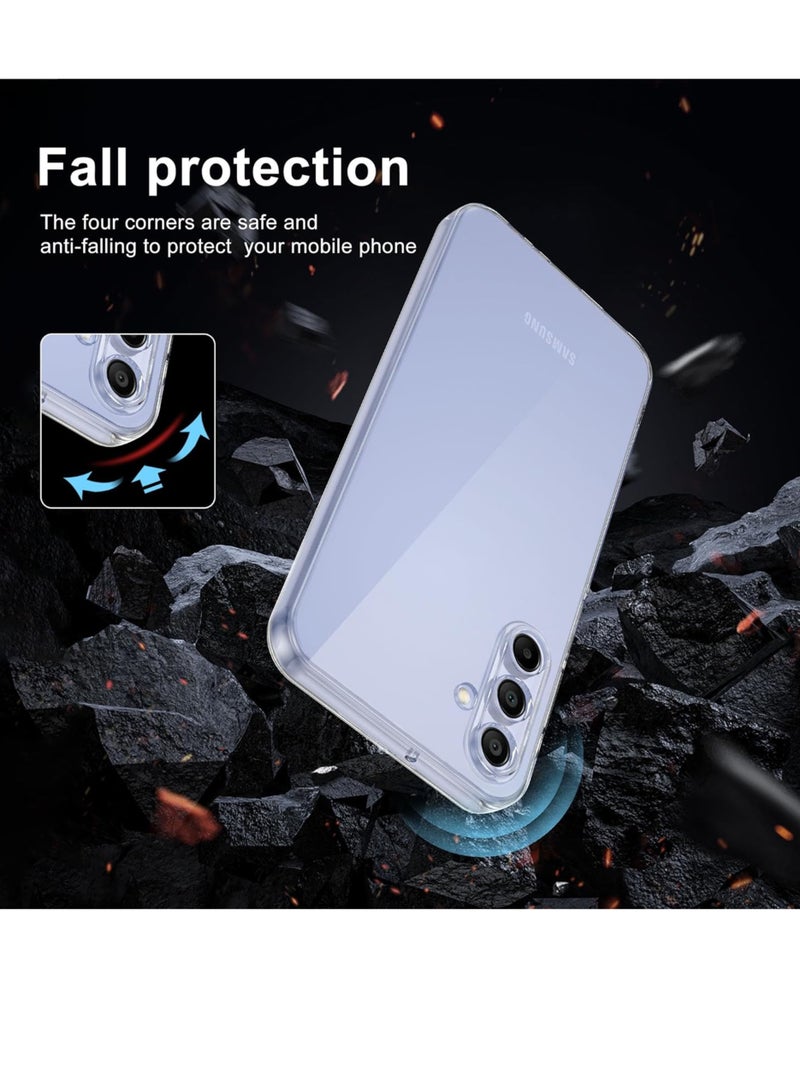 For Samsung Galaxy A54 5G Shock Proof Case Cover - Ultra Clear, Durable & Accurate Cut-outs - Scratch, Dust & Smudge Protection - Clear Silicon Back Cover for Samsung Galaxy A54 5G - Image 4