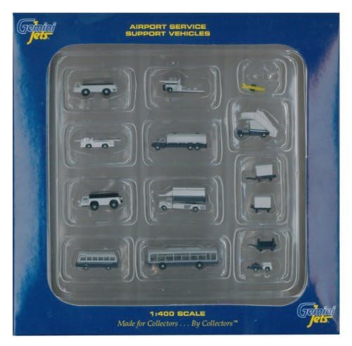 Gemini إكسسوارات مركبات دعم خدمات المطار من جمنّي جتس، مقياس 1:400، 14 قطعة - Image 4