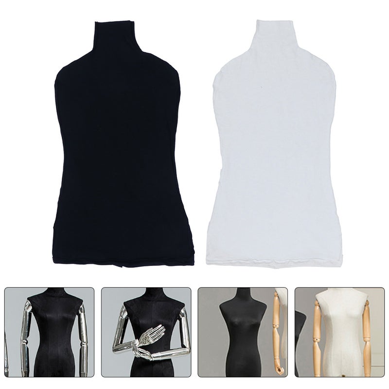 4 Pcs Mannequin Decorative Cover Mannequin Cotton Cloth Cover Upper Body Cover - Image 4