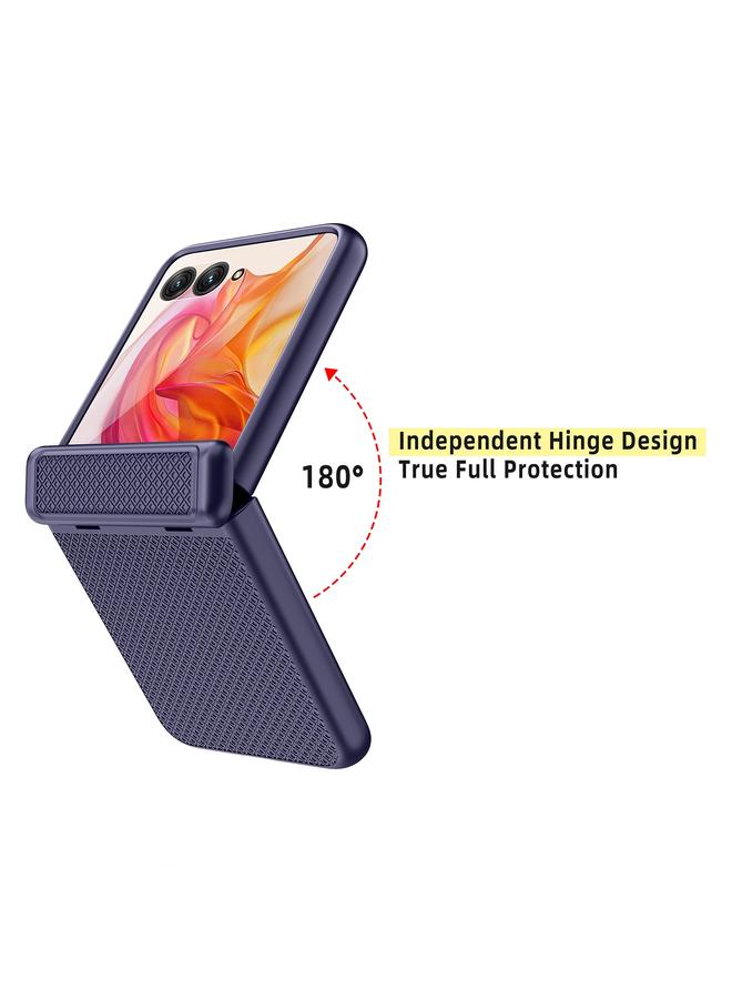 S-TOP Case For Motorola Razr 50 Ultra Integrated Fold Hinge Grid Texture Phone Case - Image 4