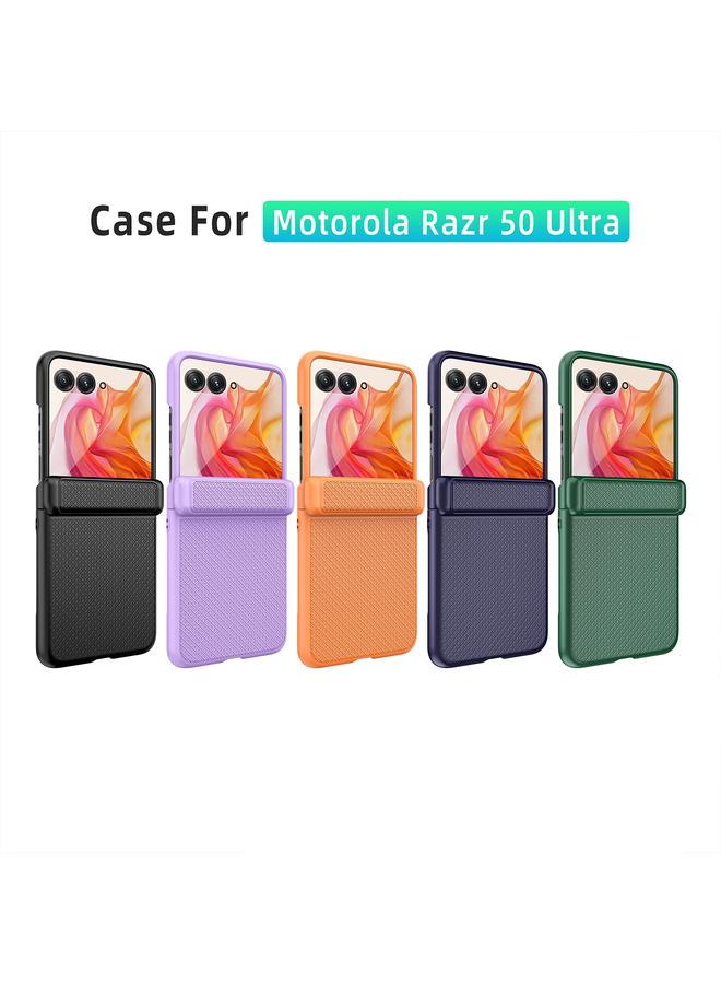 S-TOP Case For Motorola Razr 50 Ultra Integrated Fold Hinge Grid Texture Phone Case - Image 2
