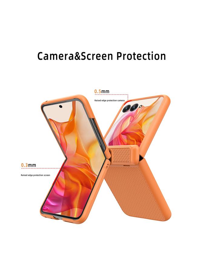 S-TOP Case For Motorola Razr 50 Ultra Integrated Fold Hinge Grid Texture Phone Case - Image 5