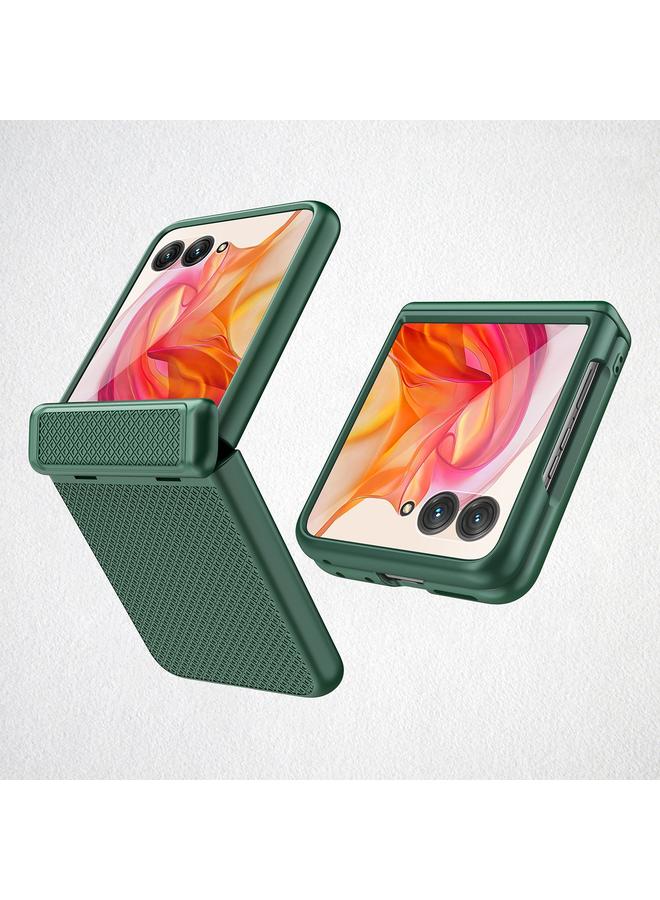 S-TOP Case For Motorola Razr 50 Ultra Integrated Fold Hinge Grid Texture Phone Case - Image 1