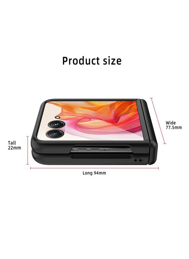 S-TOP Case For Motorola Razr 50 Ultra Integrated Fold Hinge Grid Texture Phone Case - Image 3