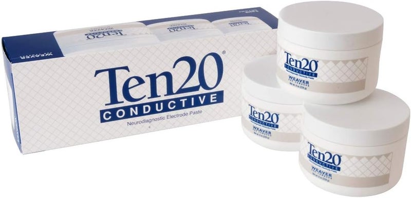 Meilan Ten20 Conductive Paste 8 oz Pack of 3 - Neurodiagnostic Electrode Paste - Image 1