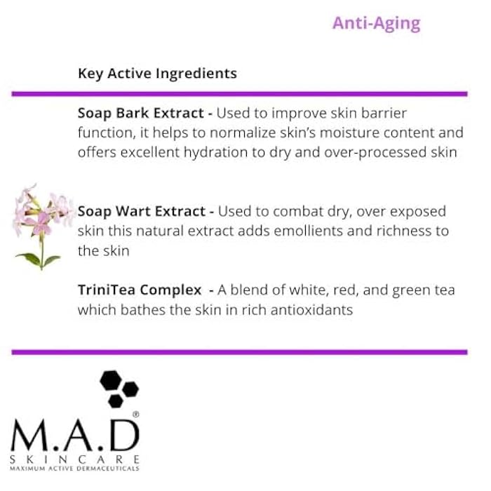 M.A.D Skincare Anti-Aging Nourishing Cleansing Lotion - Non-drying, Gentle Cleansing - Image 3