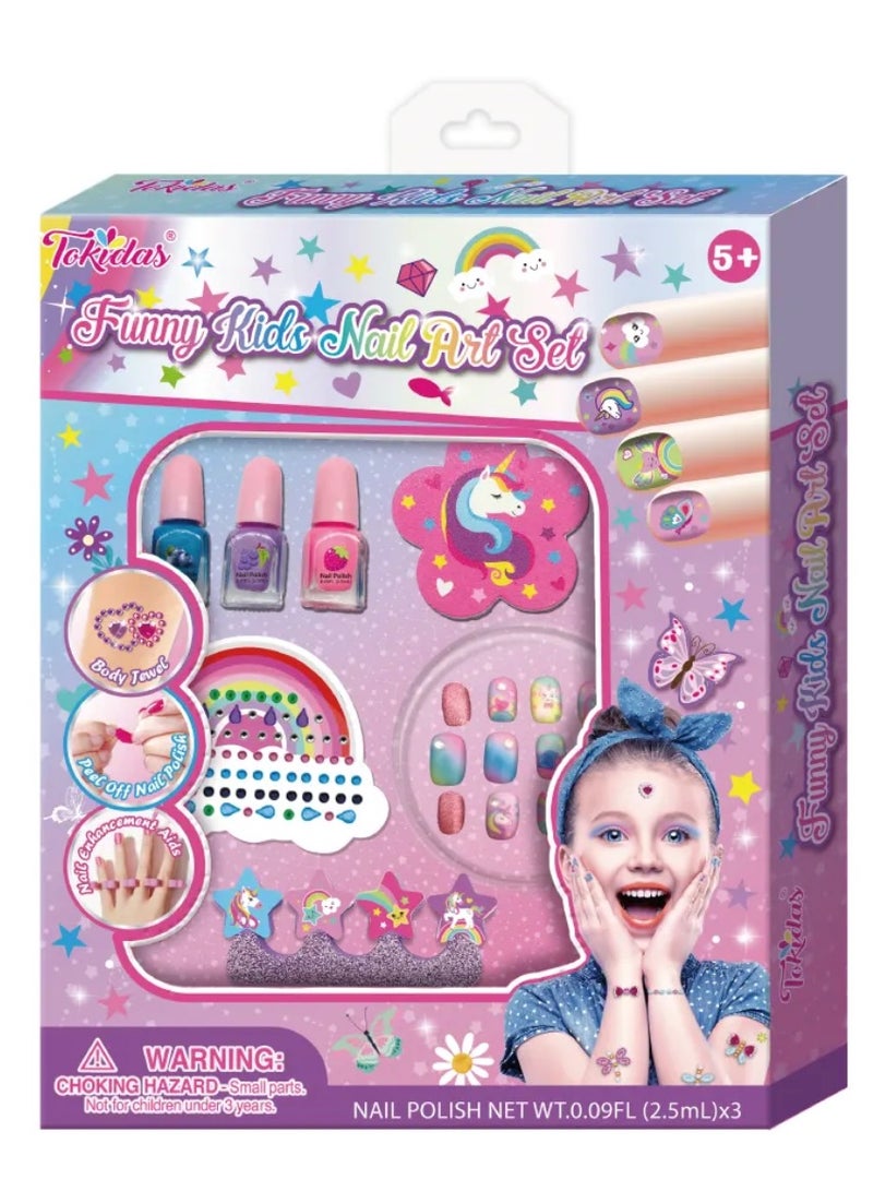 ريمي بيلا ألعاب مكياج للأطفال أظافر تركيب يدوية طلاء أظافر زجاجة أدوات برد احترافية - Image 1
